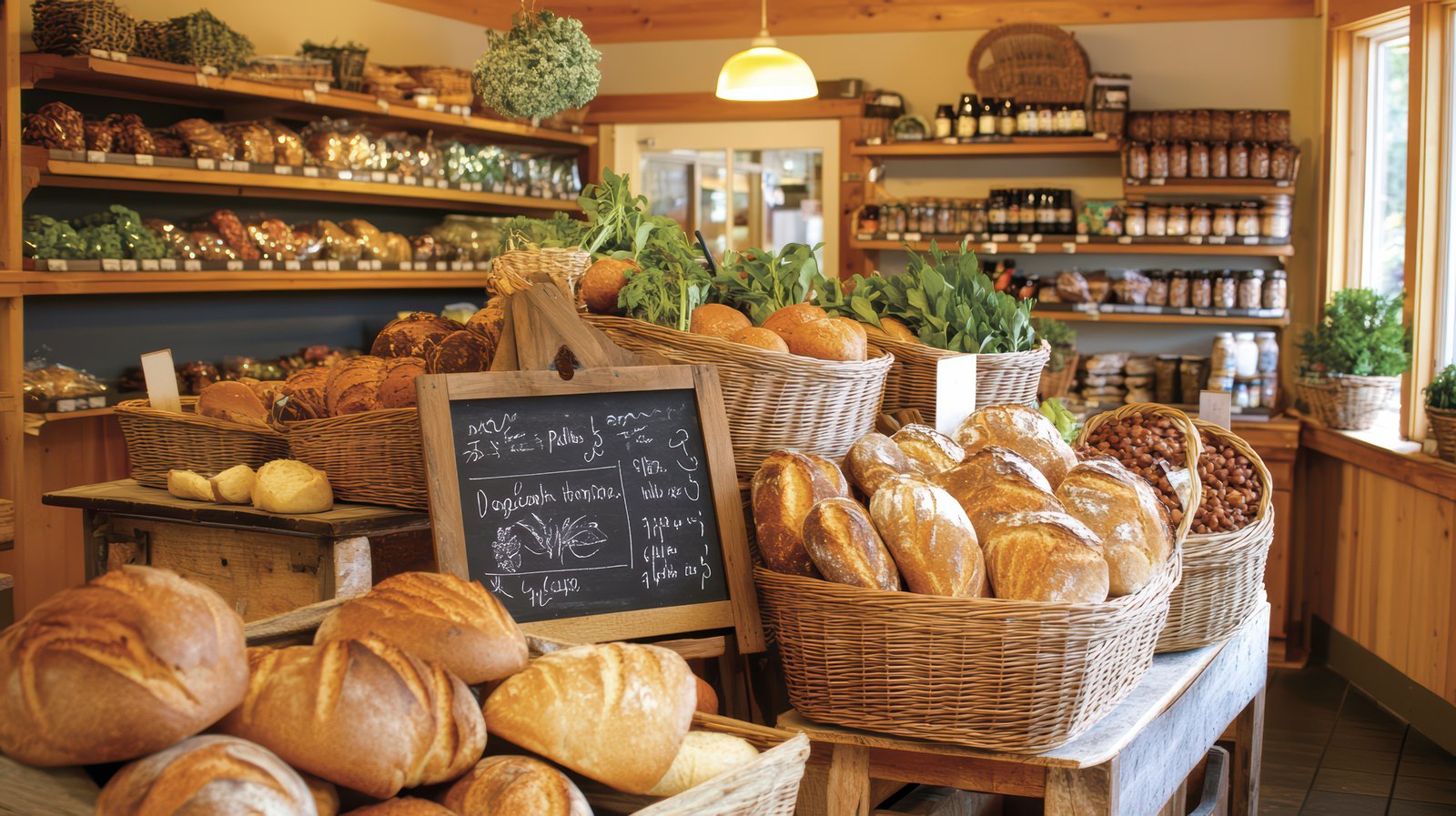 Durable POS checkout equipment in a small store environment with natural light