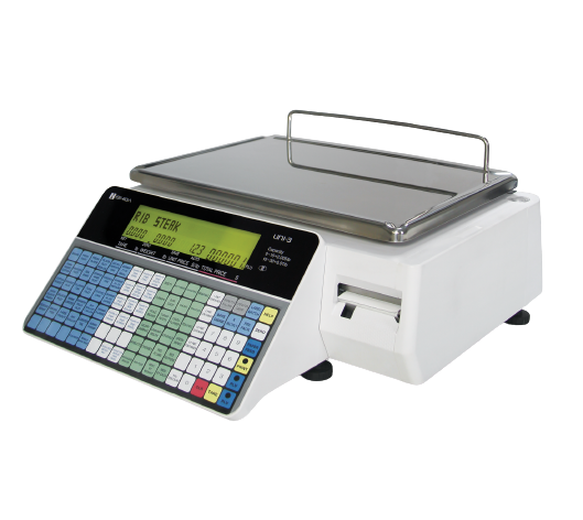 Digital weighing scale in food retail