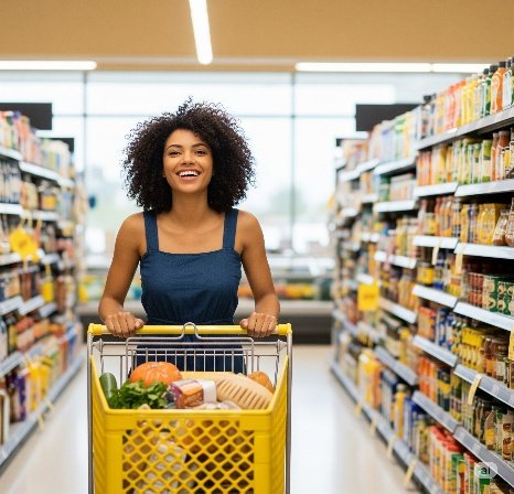 Retail POS system in action