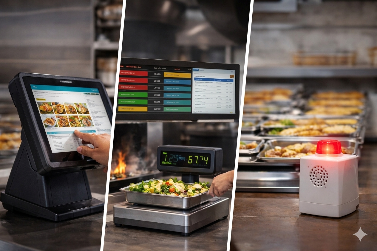 Modern fast food and cafeteria service